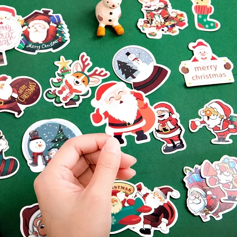 50PCS Christmas Ball Stickers Exquisite Handheld Account Materials Phone Cases Laptop Suitcases Water Waterproof Stickers 2026