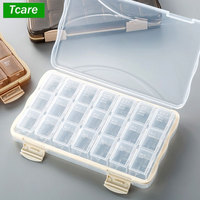 Weekly Pill Organizer 3/4 Times A Day,7 Day Pill Box with 21/28 Compartment, Portable Medicine Organizer for Supplements Vitamin