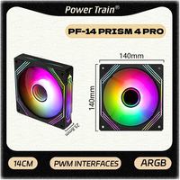 UPSIREN PF-14 Prism 4PRO 14cm ARGB Chassis Fan 4 Pin PWM Quiet Cooling Fan 12V Large Air Volume 61.5CFM/650-1800RPM