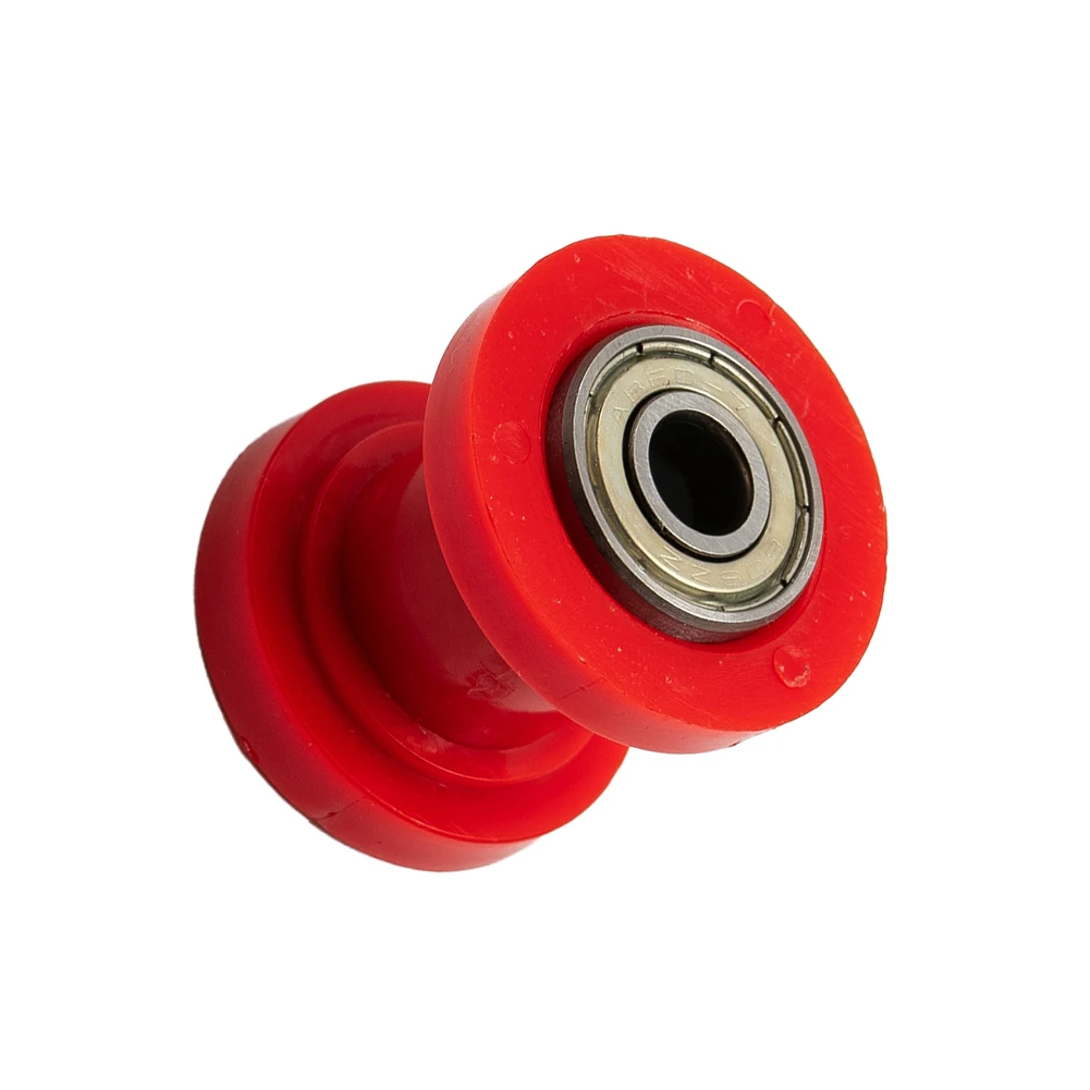 Red 8mm Chain Roller Slider Wheel Tensioner Guide Drive Pulley Wheel Guide For ATV XR for cr CRF for enduro Motorcycle Motocross