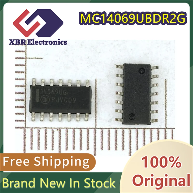 

(10/50 pieces) MC14069UBDR2G MC14069 Silkscreen 14069UG SMD SOP-14 Six Inverters New Original Free Shipping
