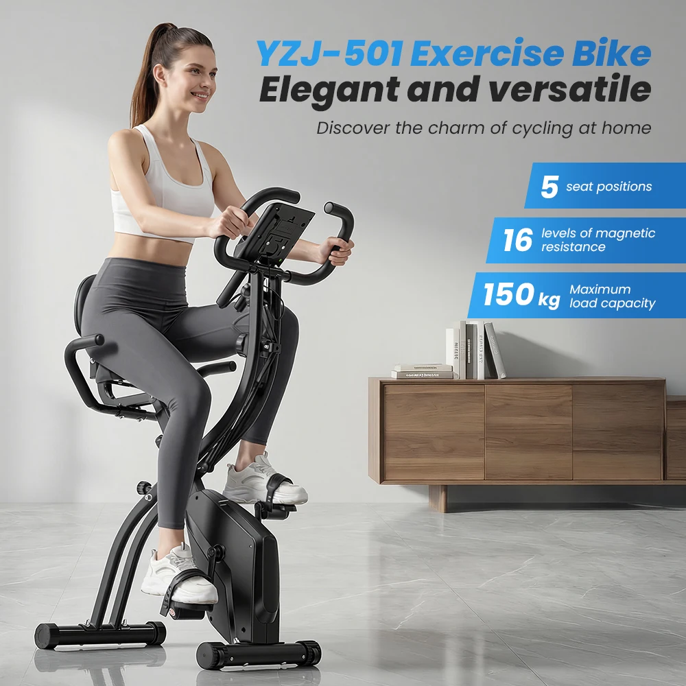 Bicicleta de Ciclismo Indoor Formill YZJ501 com Resistência Magnética, Silenciosa, com Transmissão por Correia, Bicicleta de Exercício para Casa com Bluetooth