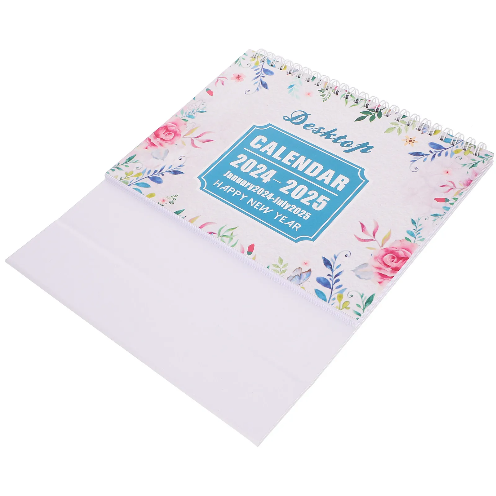 

Desk Calendar 2024-2025 English Version Standing Flip Block Calendar for Desktop Office Time Management Decorative and Countdown