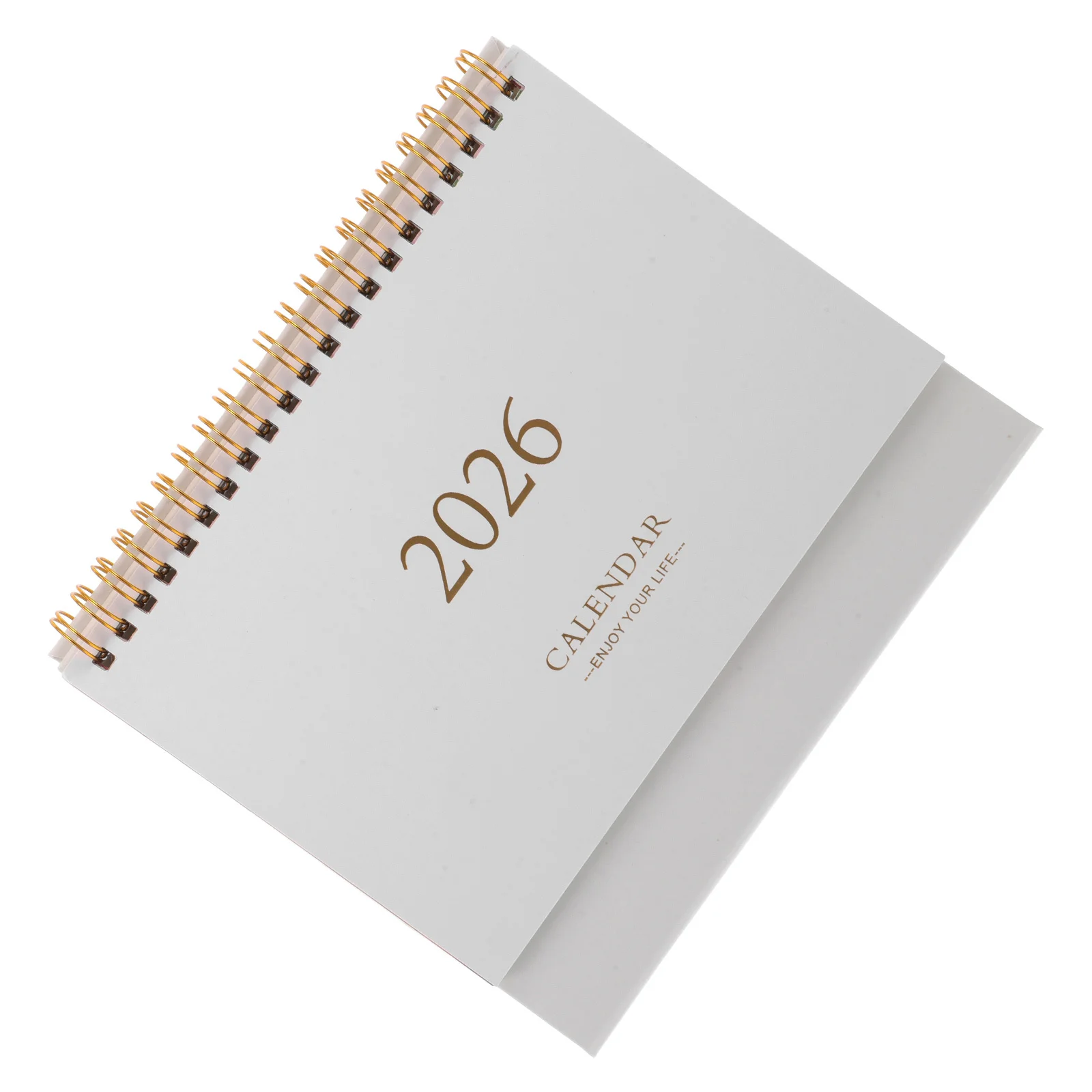 

Мини-настольный календарь на 20266, компактный плотный бумажный флип-дизайн для офиса, домашнего декора, небольшой космический органайзер, настольный коврик-подставка