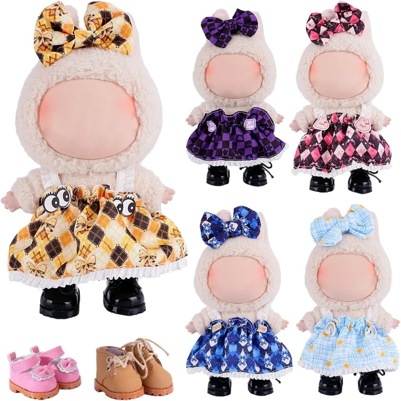 

Clothes for Doll, 5 Pack Clothes for 17cm Doll Include 3 Pairs of Shoes, Perfect for Play & Display, Doll Outfits Accessories fo
