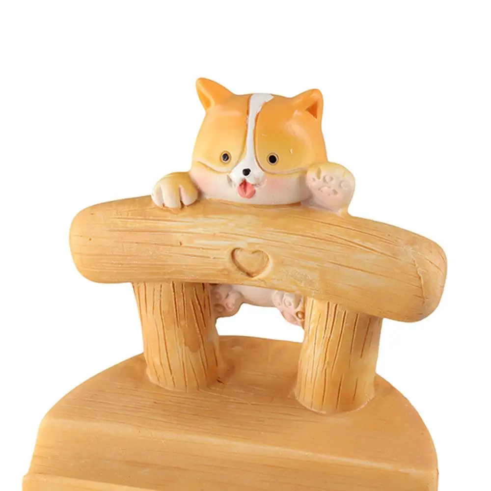 Support de téléphone de chaise en bois support de téléphone portable de chiot personnalisé support de téléphone portable Unique fait à la main pour téléphones/tablette