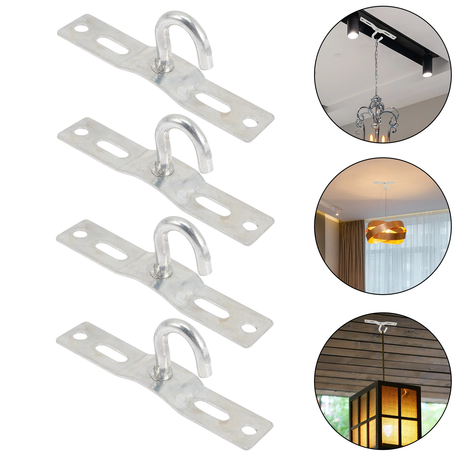 

10 Pcs Silver Metal Brackets Light Mount Ceiling Plate Fixture Parts Hanging Board Chandelier LED Lighting Accessories