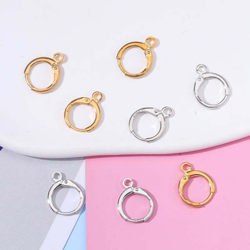 

20Pcs 11*15mm Stainless Steel Alloy DIY French Earring Hook Wire Pendant Earring Hoop Accessories Jewelry Making Crafts Wholesal