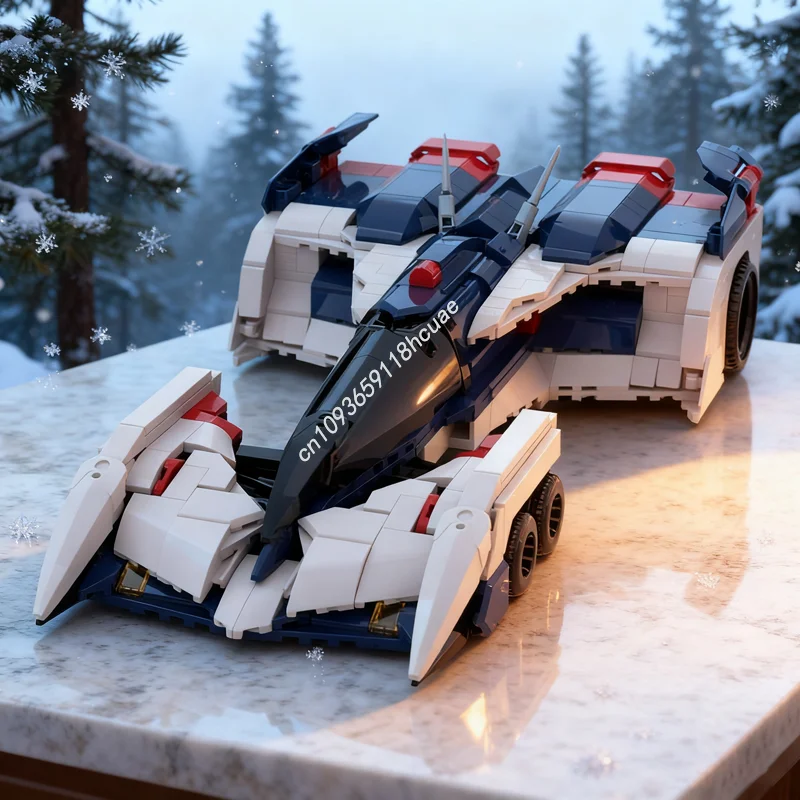 

831 шт. MOC CYBER FORMULA Creatored модель строительные блоки архитектура творческое образование кирпичные игрушки детский рождественский подарок на день рождения