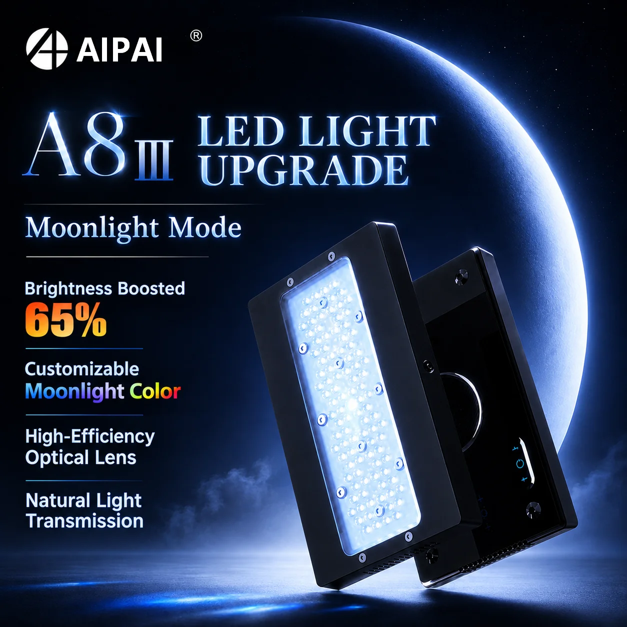 Aquarium Fish Light Lamp - AIPAI A8 III SE PRO WiFi