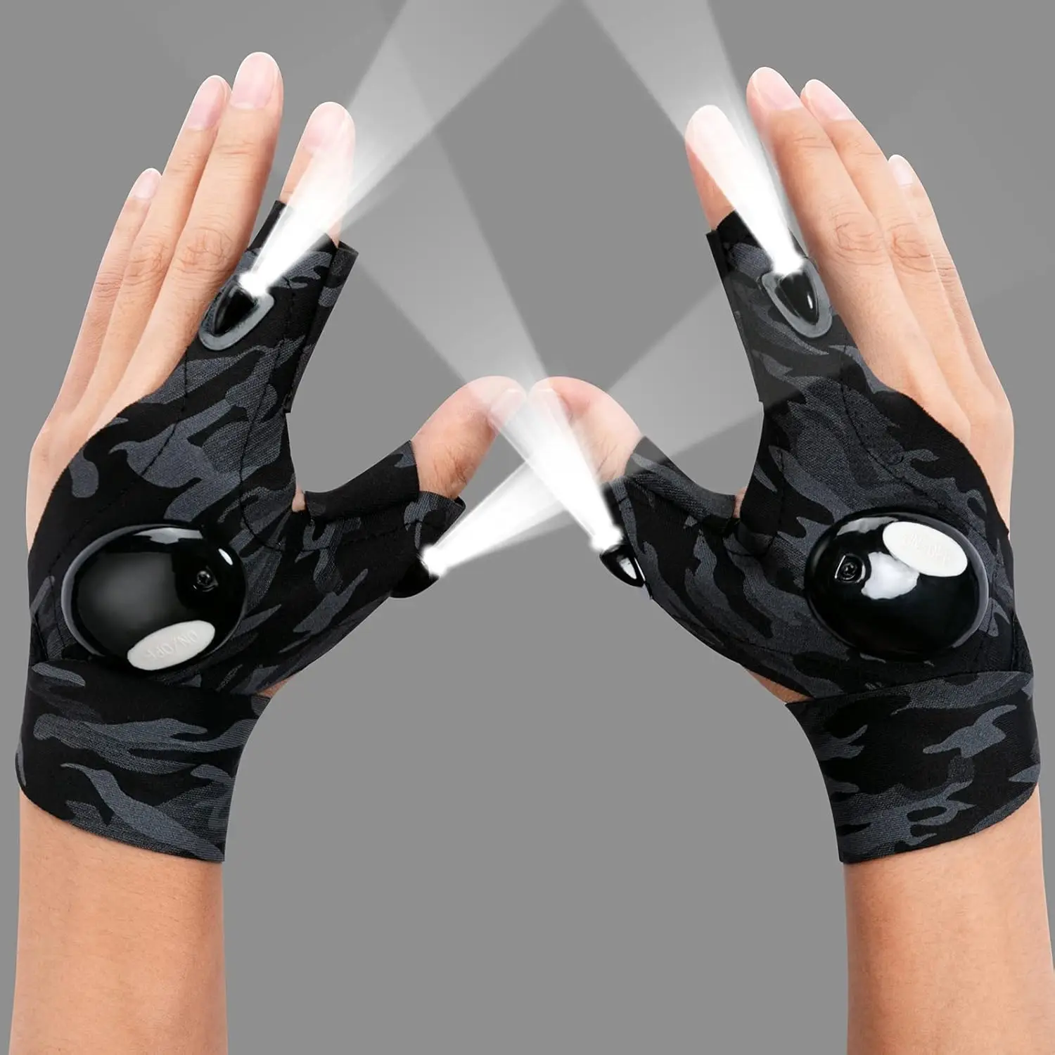 

Glove LED Flashlight Waterproof Torch Fishing Camping Hiking Survival Safety Multi Light Night Tool Outdoor Tool For Gifts