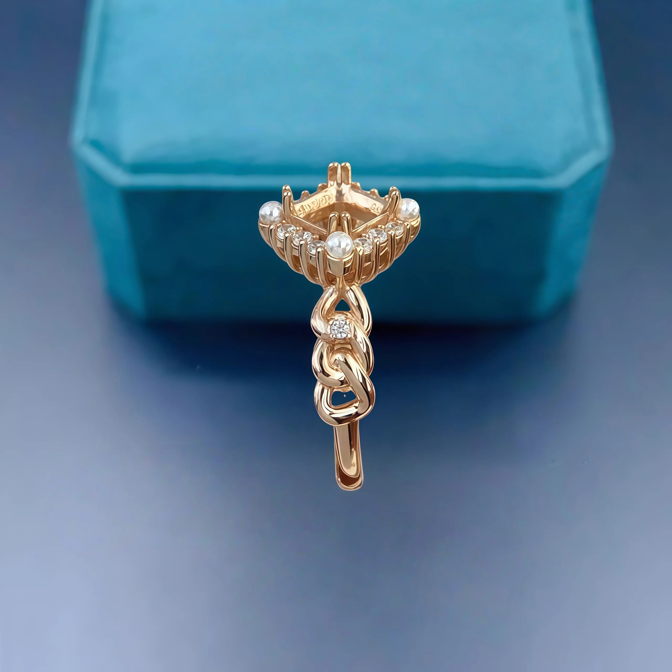 الأزياء DIY حلقة حامل فارغ S925 فضة الإعداد 6 ملليمتر مربع حجر غرامة الزركون تصميم سحر حفلات الزفاف مجوهرات للمرأة #4