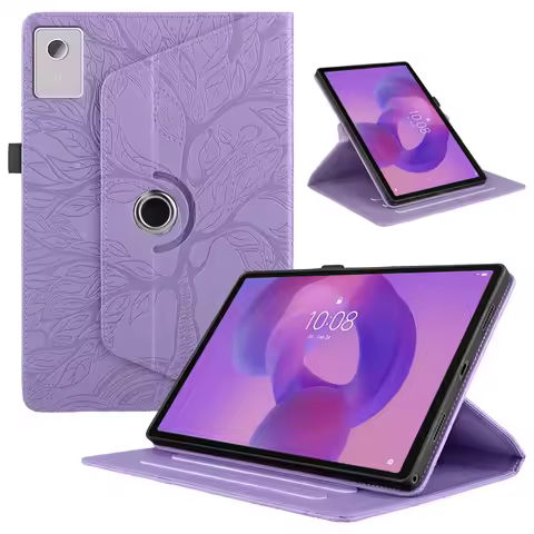For Lenovo Idea Tab Plus 12.1 Case tb361fu tb365fc Embossed 360 Rotating Stand Tablet Funda For Lenovo Idea Tab Plus Case 12.1"
