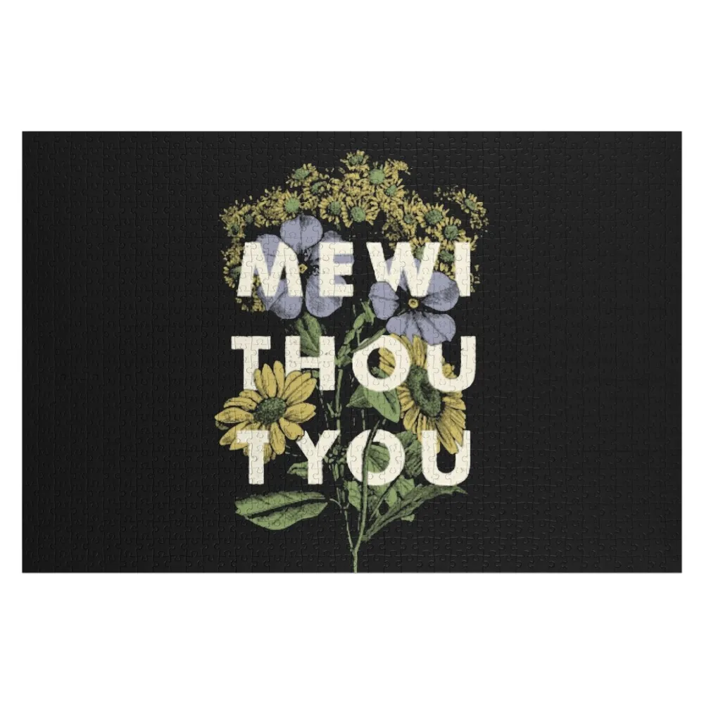 

Mewithoutyou flower Jigsaw Puzzle Baby Wooden Personalized Photo Gift Works Of Art Puzzle