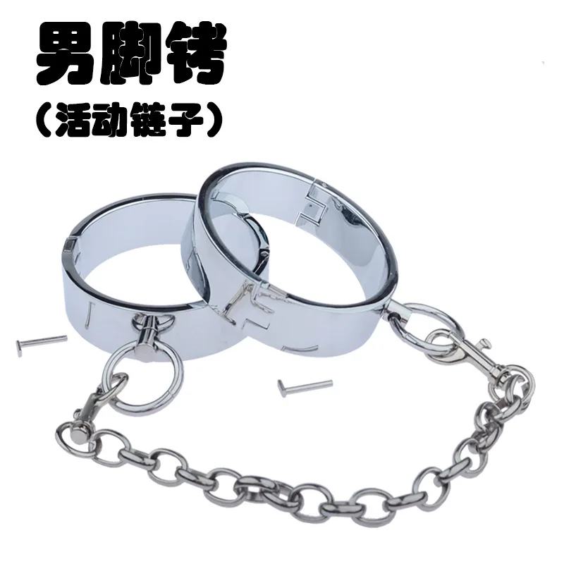 SM metal fun products heavy-duty handcuffs shackles shackles toys binding shackles flirting alternative sex toys