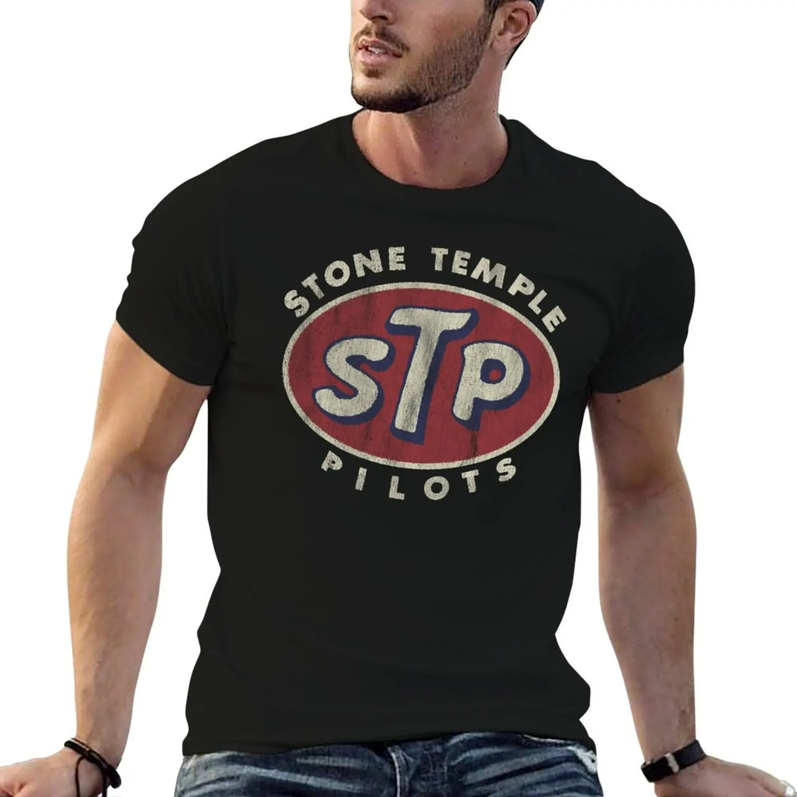 

STP Vintage T-Shirt cotton t shirt pack cotton t shirts high quality t shirt man cotton T-Shirt