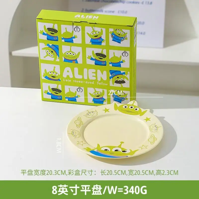 Disney Alien cartoon simpatico anime stoviglie creative personalizzate colori freschi per la cucina di casa ciotole in ceramica piatti tazze regalo