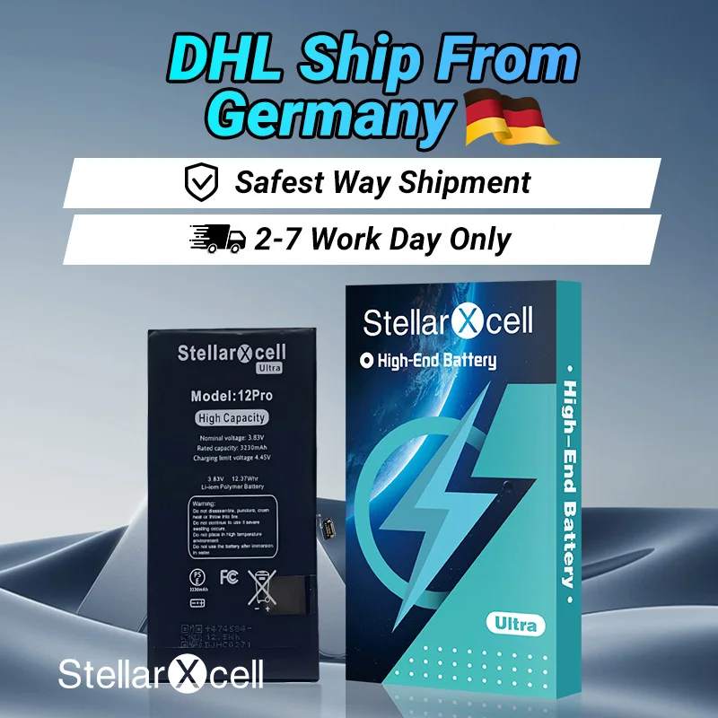 Batteria StellarXcell 7037 TI originale per batteria iPhone 7 8 Plus 11 12 Mini 13 Pro X XS XR 14 Pro 15Pro Max Batteria di ricambio
