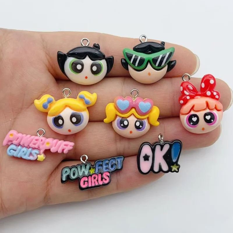 10 Stück Cartoon-Tier-Harz-Katzenanhänger für Ohrringe, Schlüsselanhänger, Halsketten, DIY-Schmuck, Großhandel