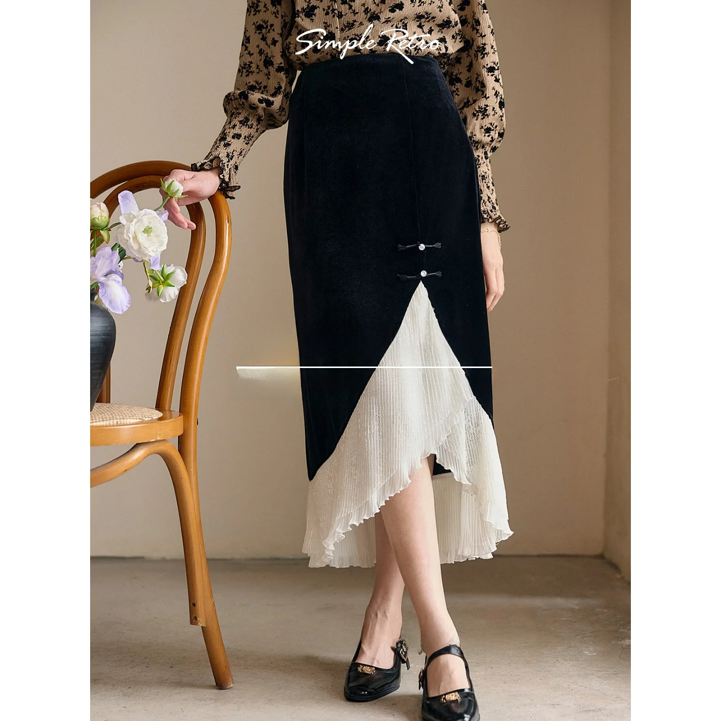 

Simple Retro Collection f Skirt Series Ladies mid Waist A-Line Skirt Loose Fit Daily Wear Commute Sle Spring 2025