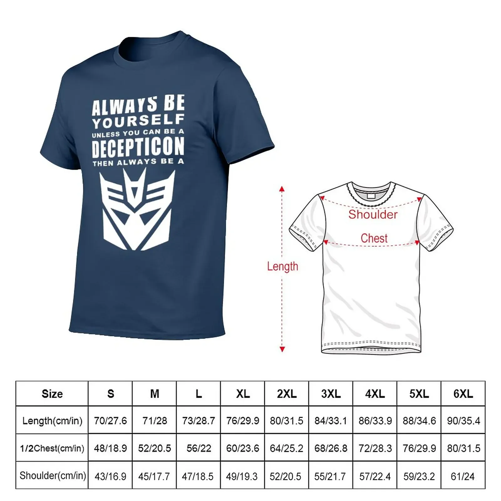 Always - Decepticon T-Shirt sports fans cute tops Aesthetic clothing men clothes