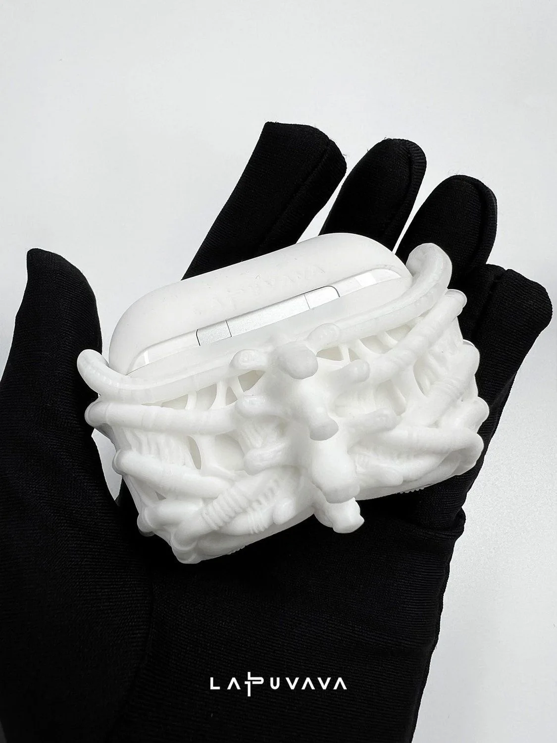 Casing headphone bentuk khusus hitam, casing lembut silikon cair, cocok untuk headphone nirkabel Bluetooth Apple