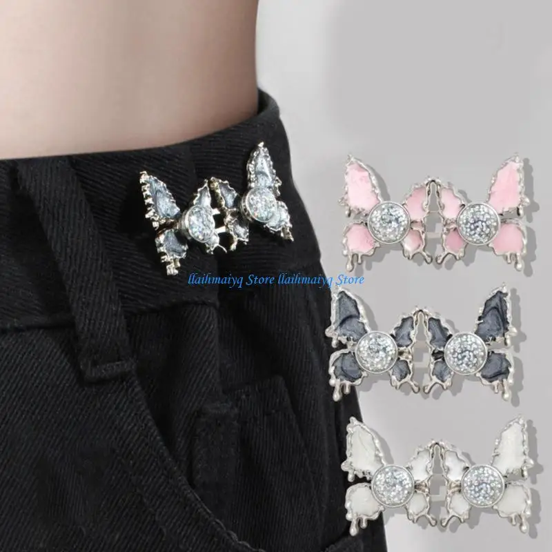 

573B Tightening Waistband Tightener Loose Jeans Pants Clips Couple Buckles