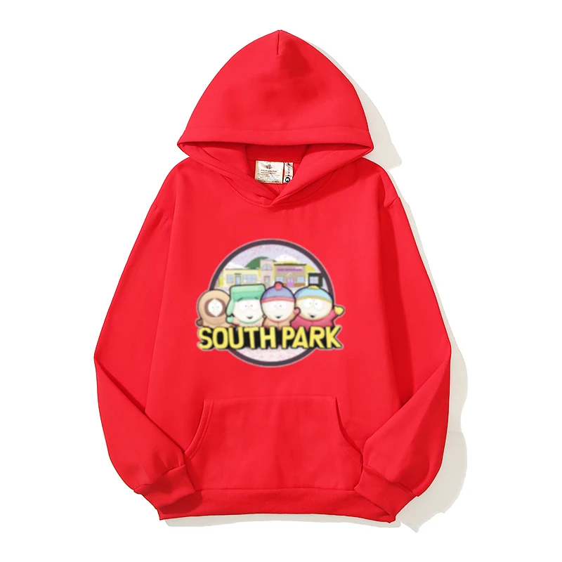 

Streetwear Cartoon Print Front Pocket Baggy Fleece Hooded Hoodies for Men and Women Ropa Hombre Pullover Casual Sweatshirts