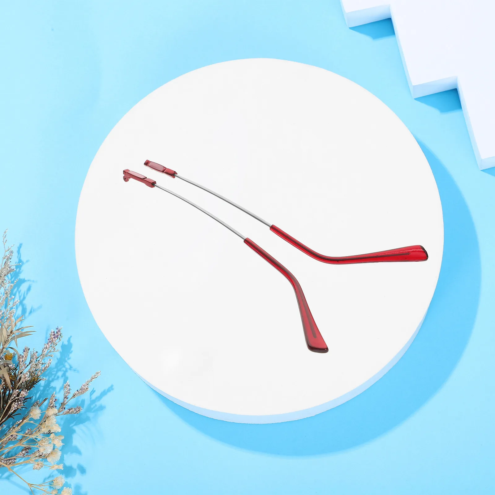 1Pair Memory Legs Metal Glasses Replacement Temple Lightweight Comfortable Glasses Arms Repair Accessories Eyeglasses Arm