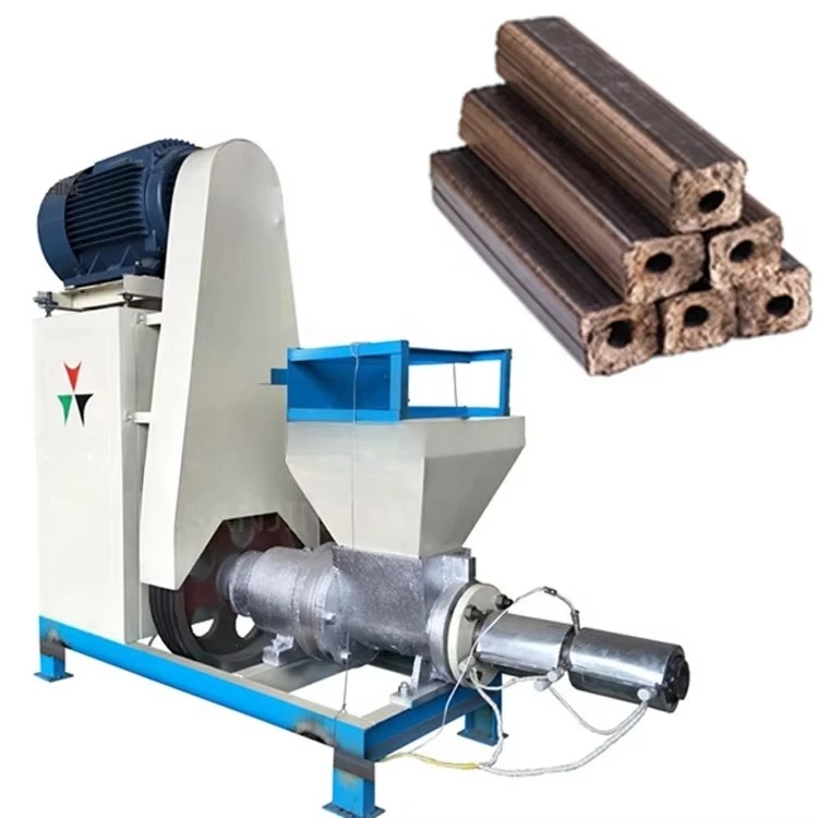 Rice husk wood waste sawdust briquetting machine Charcoal making machine
