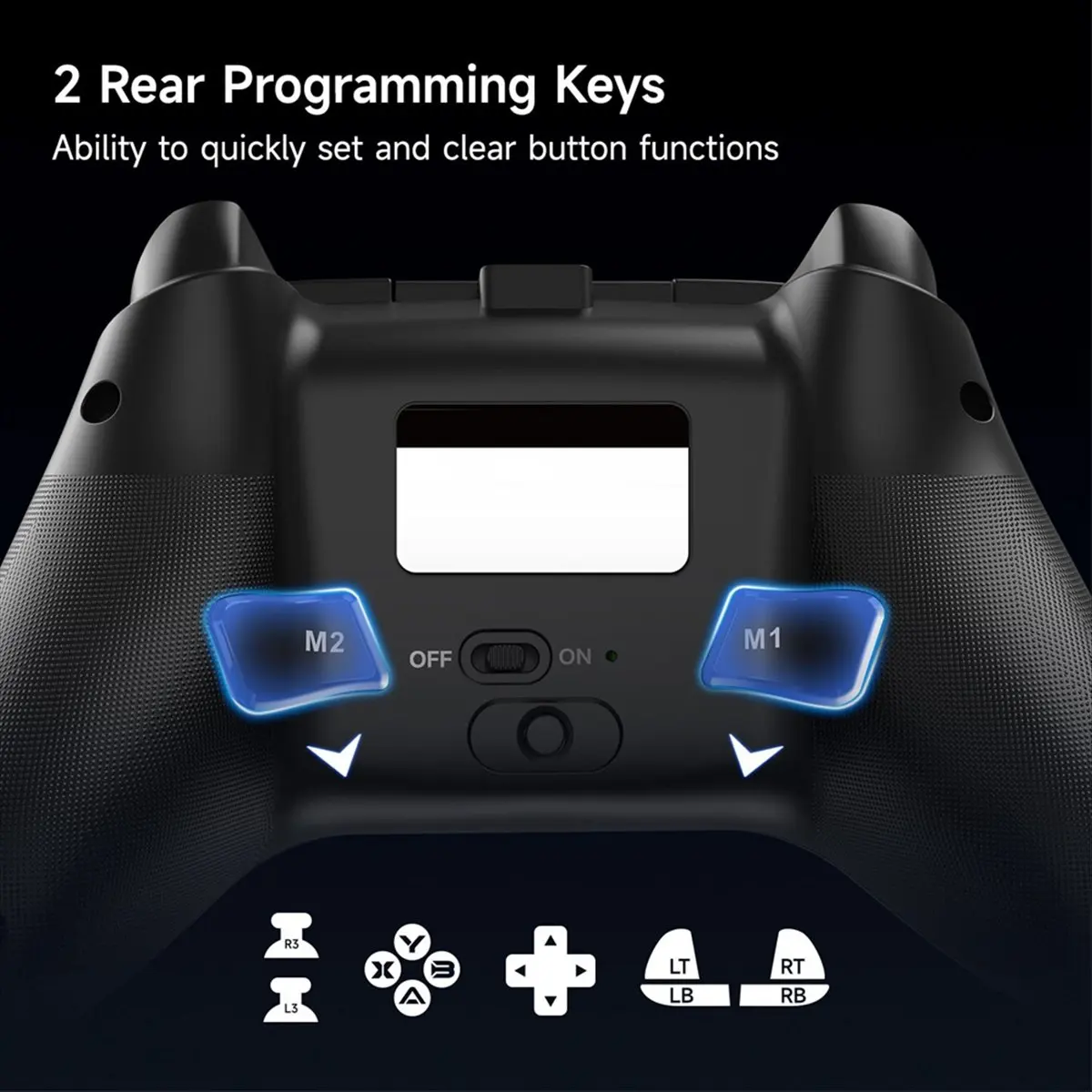 [B63C] X15 Wireless Gamepad, PC Controller for PC Windows, Android/IOS Phone, Switch, RGB Light, Hall Joystick Gamepad
