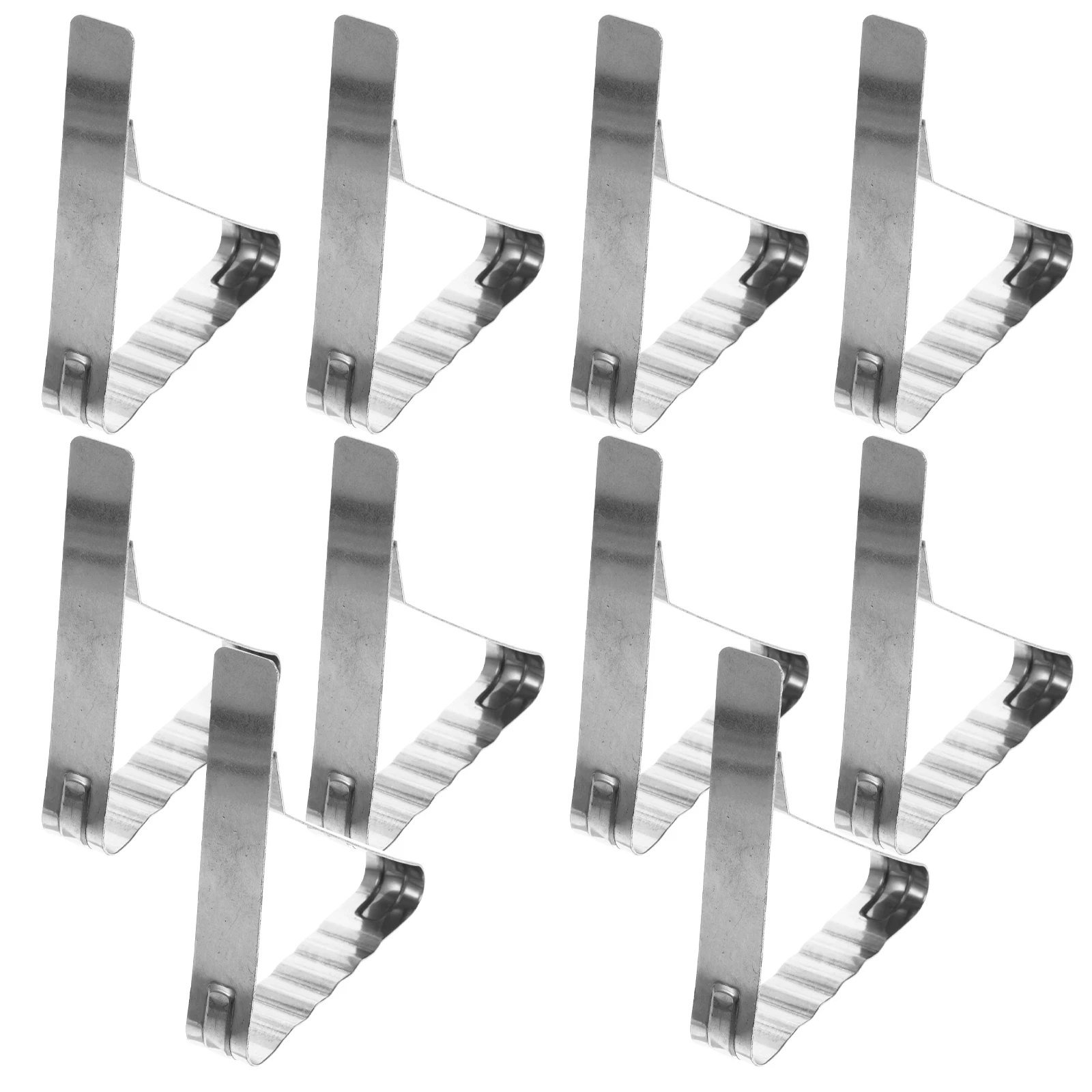 

10pcs Tablecloth Stainless Tablecloth Clip Steel Long Chuck Design for Table Cover Picnic Clamps Friendly