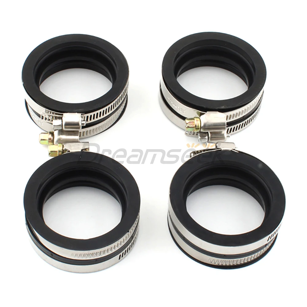 

4pcs Motorcycle Intake Manifold Boot Joint for BMW F650GS F700GS F800R F800ST Carburetor Interface Rubber Dust Carb Adapter