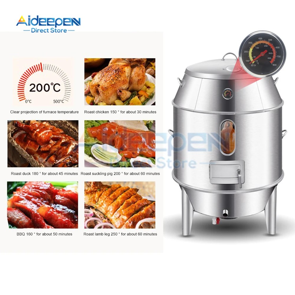 مقياس حرارة فرن للقراءة الفورية للمطبخ والخزين المنزلي ومقياس درجة حرارة الطبخ المنزلي 10-400 ℃   50-800 ℉   ميزان حرارة شواء شواء