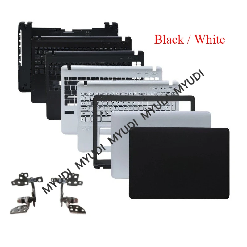 New For Sony Vaio SVF152 SVF153 svf152a29v SVF152a23t SVF153a1qt SVF151 SVF154 LCD Back Cover Bezel Palmrest Bottom Case Black