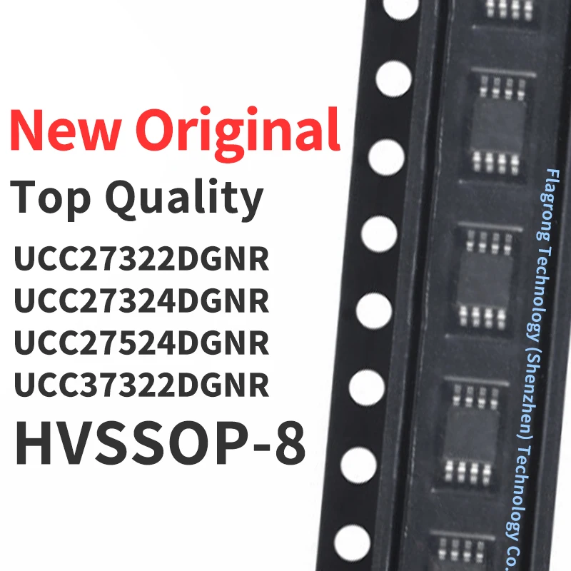 (10 Pcs) UCC27322DGNR UCC27324DGNR UCC27524DGNR UCC37322DGNR HVSSOP-8 New Original Chip IC