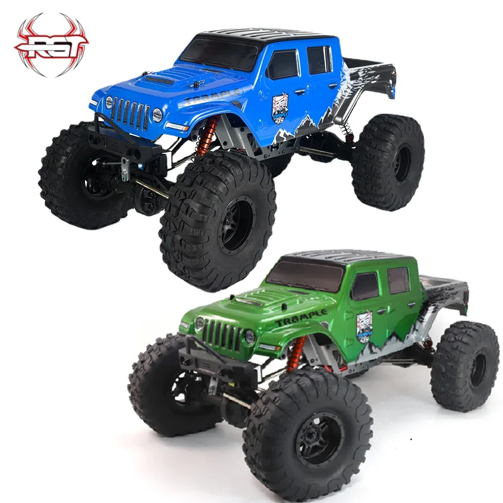 

RGT EX18100 TRAMPLE RTR 1/10 2.4G 4WD Tracked Electric Off-road Vehicle All Terrain RC Model Climbing Vehicle Gray Blue Green