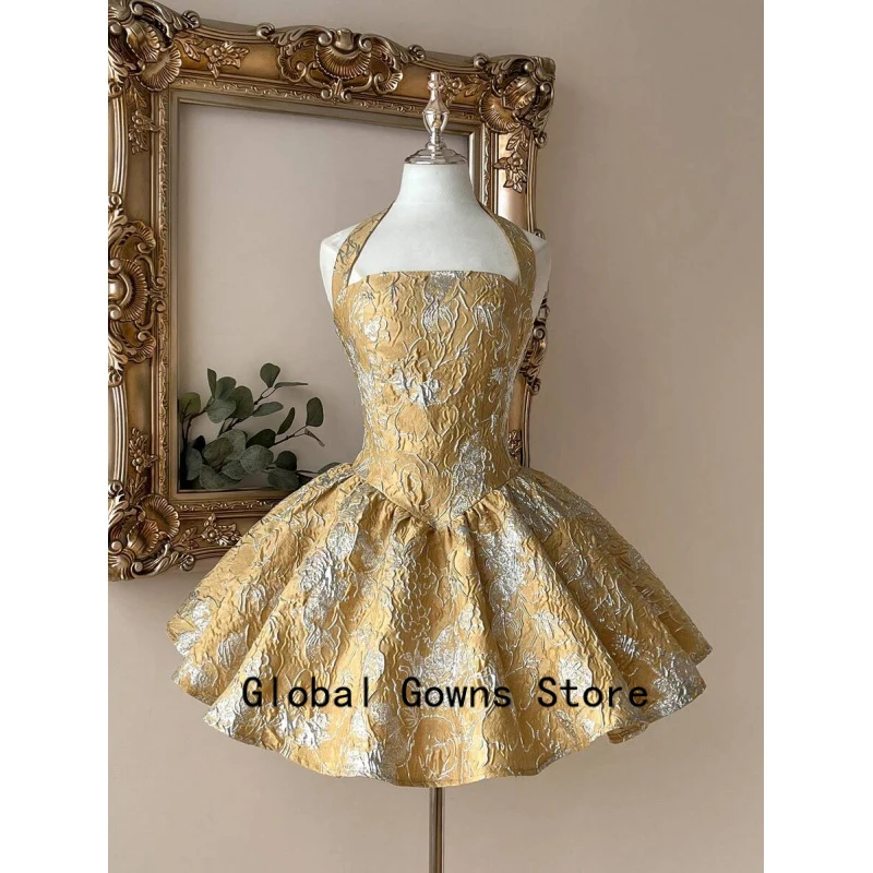 

Vintage Halter Homecoming Prom Dress Fashion Burgundy Robe De Soiree De Mariage Short Graduation Dresses Customized evening dres