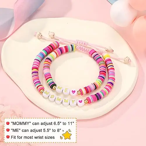 First Day of School Gifts for Mom and Daughter Mommy and Me Back to School Bracelets