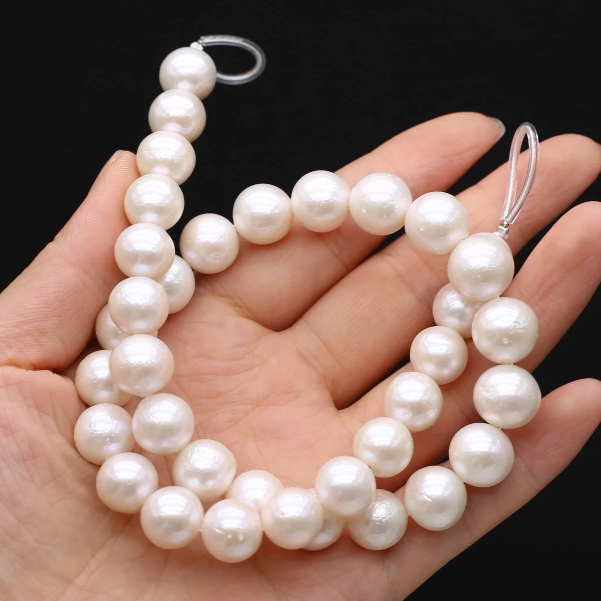 Natural Freshwater AAA Grade Pearls Beaded White Near Round Loose Spacer Beads for Jewelry Making Diy Bracelets Necklaces Gifts