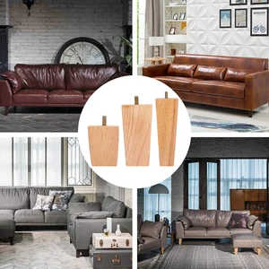Massivholzmöbel Füße, 4 Einheiten, 6/10/15 cm, Sofa, Schränke, Beine, quadratisches Bett, Tisch, Stuhl, Ersatzfüße, Zubehör für Heimmöbel 6 Hauptverkaufsofa Feet Madeira - №5