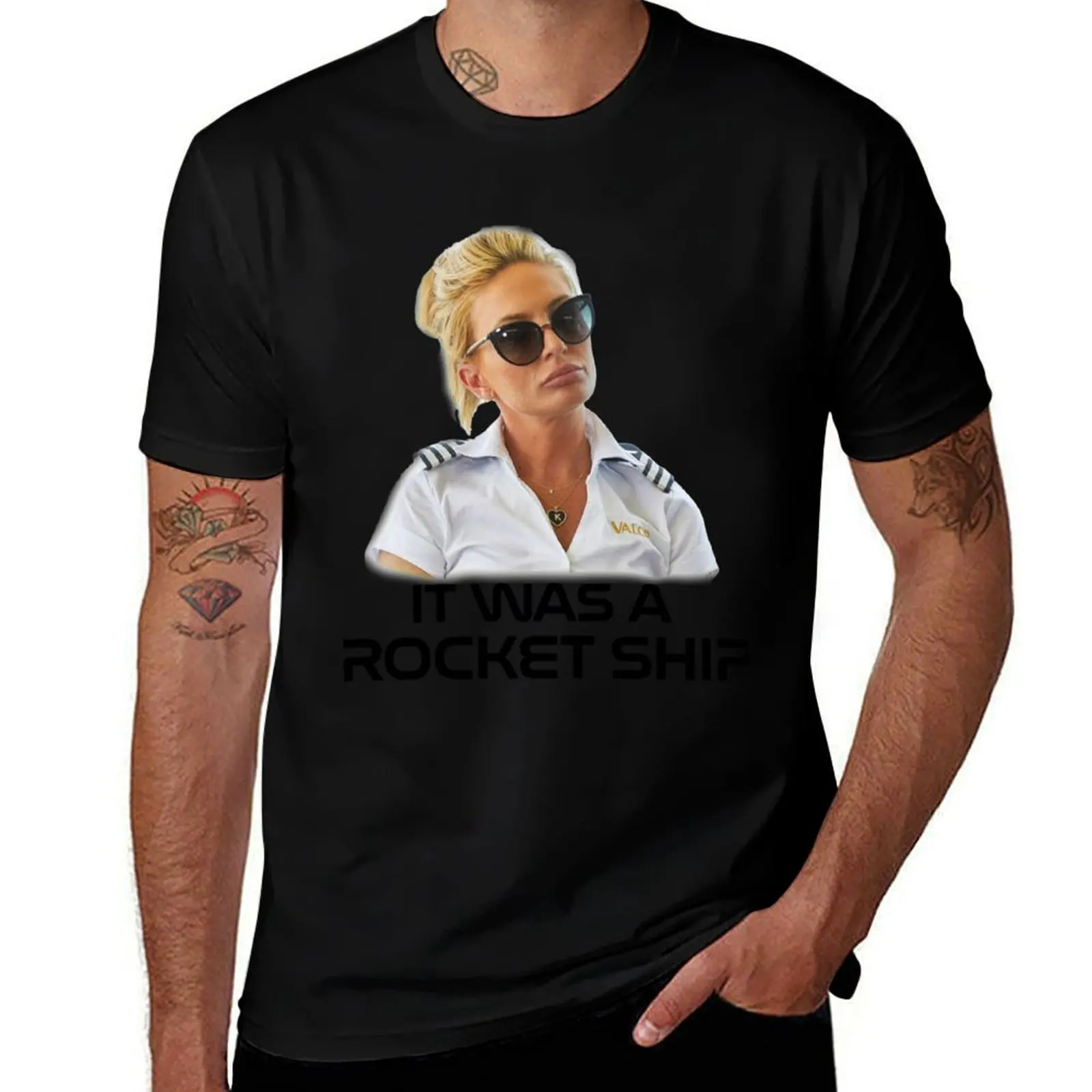 

Kate - _It was a rocket ship_ Below Deck T-Shirt man t shirt heavy cotton t shirt man plain t shirt man casual T-shirt