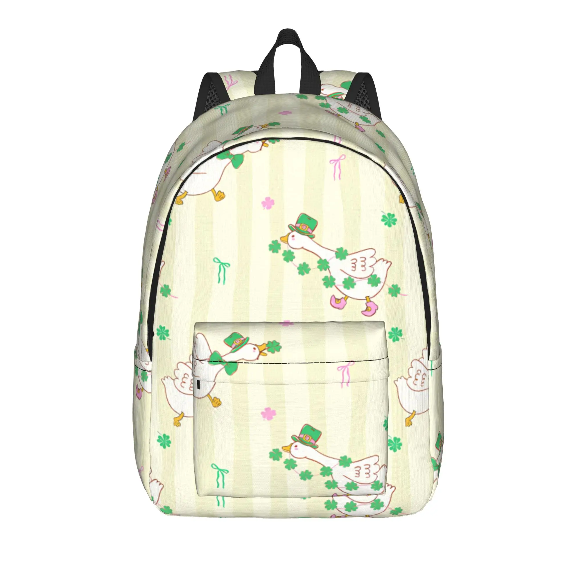 Cute Spring Cottagecore Goose Backpack  College Backpacks Girl Cool School Bags Custom Large Rucksack