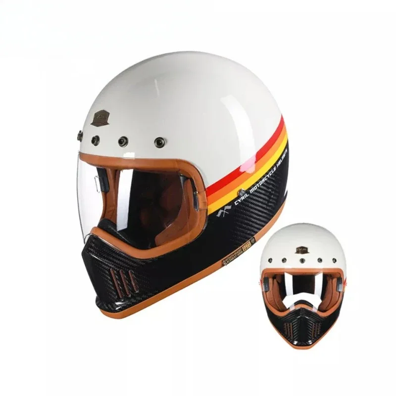 Manufacturer Full Face Retro Vintage Helmet Tactical Motorcycle Helmet Moto Racing Helmets