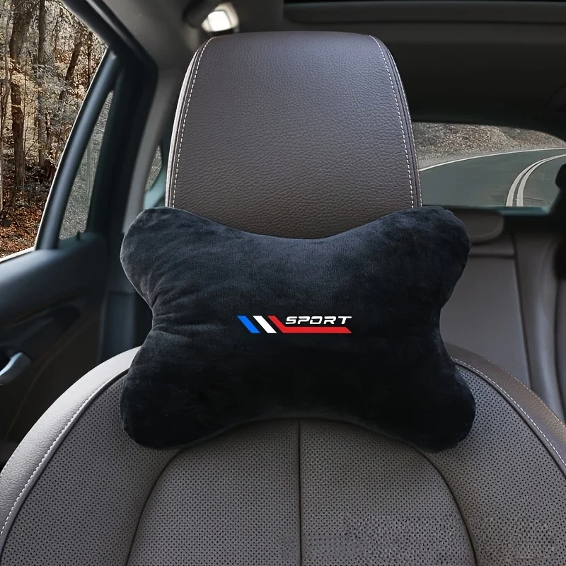 Autositz-Kopfstützen, Nackenkissen und Nackenstützpolster mit sportlich inspiriertem Design, die für weichen und bequemen Komfort sorgen. – Detail 4