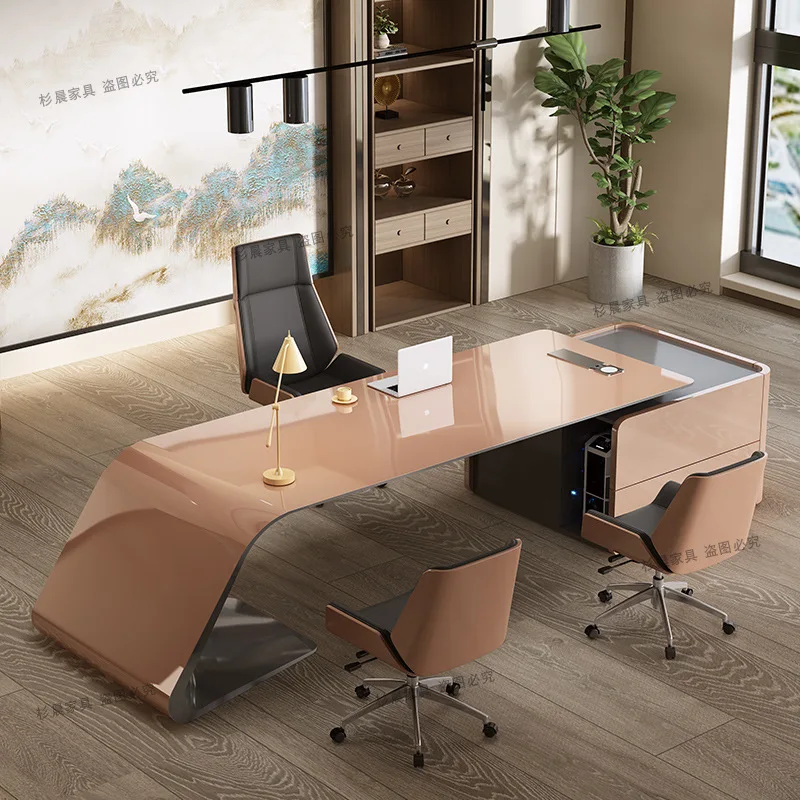 For OEM Office Furniture Ceo Executive Manager Table Office L-shaped Executive office desk boss manger l shape desk table set