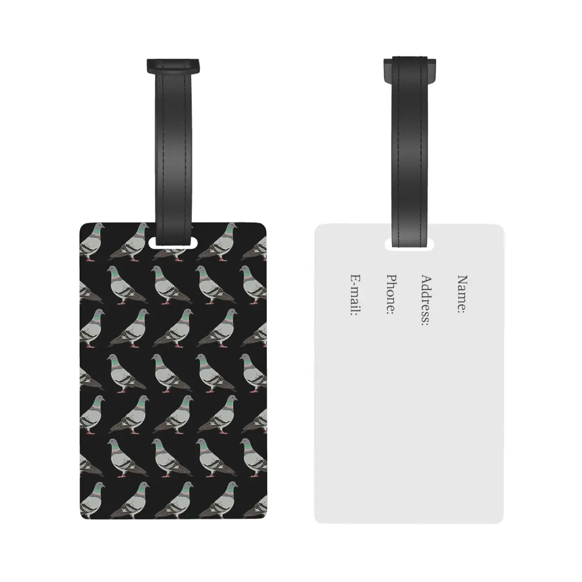 Pigeon Walk   Luggage Tags Suitcase Accessories Travel PVC Fashion Baggage Boarding Tag Portable Label Holder ID Name Address