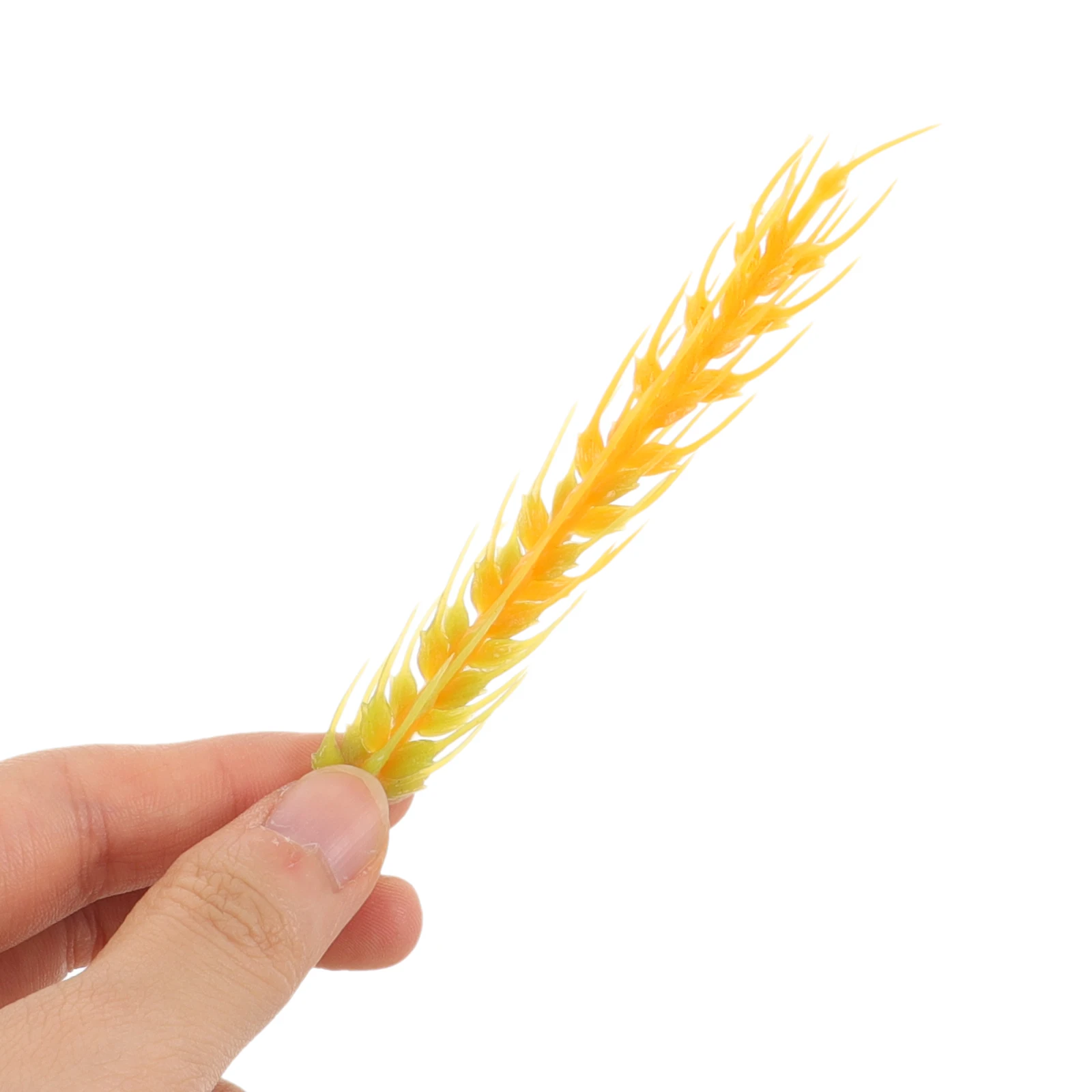 

50pcs Artificial Wheat Ear Model Golden 10cm Craft for Home Decoration Landscape Photography Flower DisplayPlant