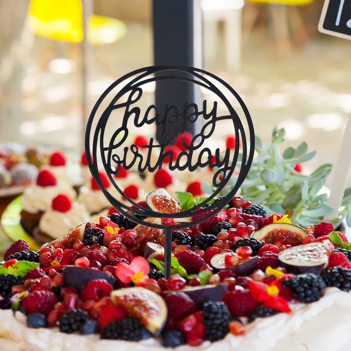 

Birthday Cake Insert Acrylic Picks Topper Decoration Decorate Decorations Happy