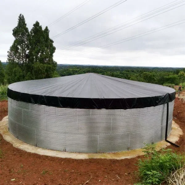 Prefabricated corrugated water storage tank galvanized plate round industrial fire storage tank Agricultural irrigation tank